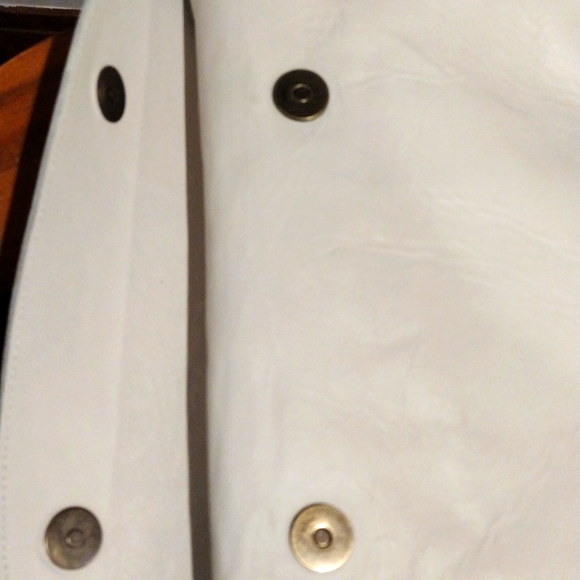 Shoulder Bag Purse -Leather - White -Made in Spain- Hispanitas - Picture 5 of 17